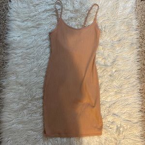 light pink midi dress from wild fable